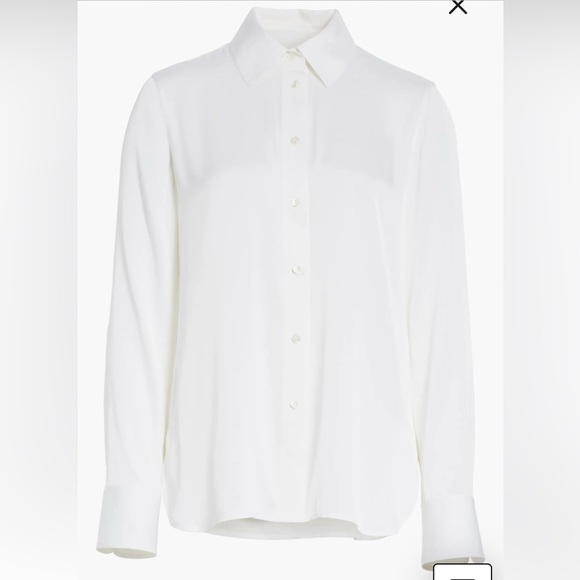 Vince Slim Silk Shirt - M - Picture 1 of 4